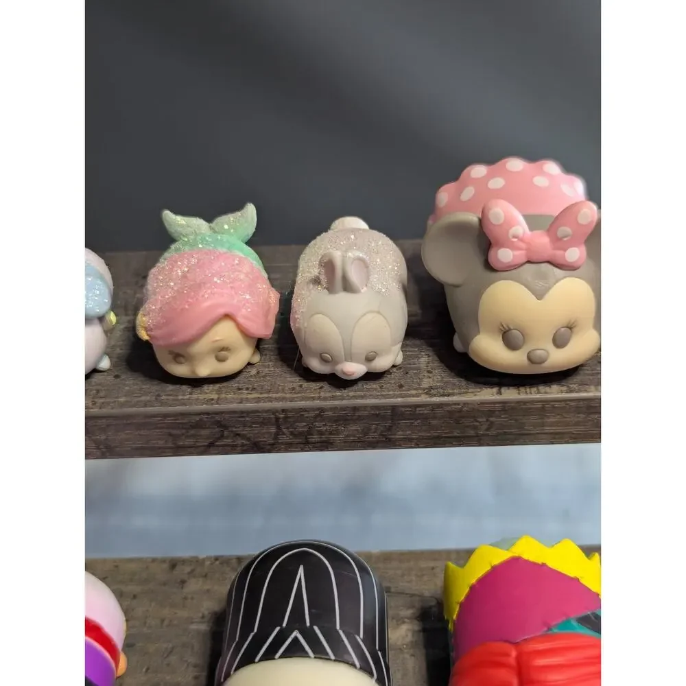 DISNEY TSUM TSUM Lot of 12 Mixed Figures - Glitter, Pastel, Etc.